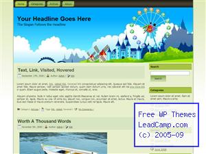 Amusement Park Fun Free WordPress Template / Themes
