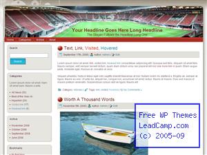 Az Soccer Stadium Free WordPress Template / Themes
