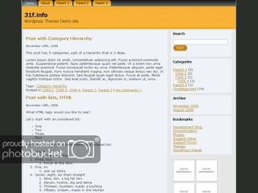 Free Wordpress theme – WP-Simple-Yellow