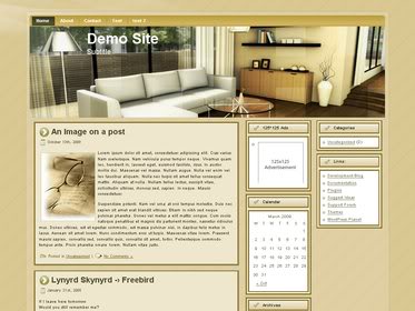 Free Wordpress theme - Fancy Living Room