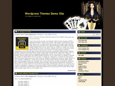 Free Wordpress theme - Online Casino Template 37