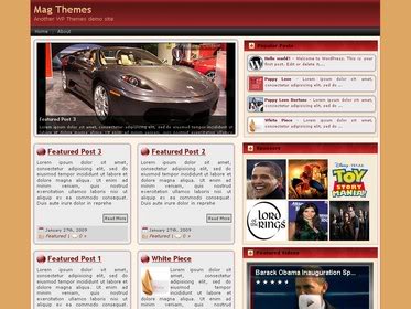 Free Wordpress theme – WP-Magnum-Red