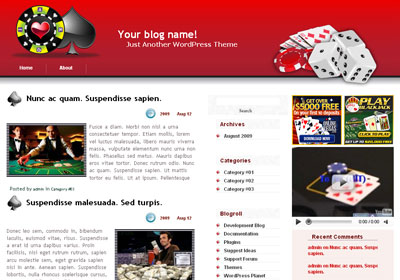 Free Wordpress theme – Online casino wordpress theme – WPG107