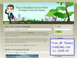 Working At A Park Free WordPress Template / Themes