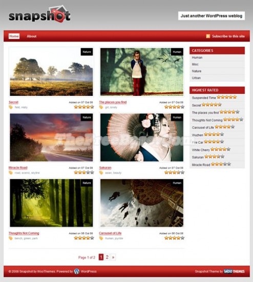 Snapshot ? Smashing Free WordPress Theme