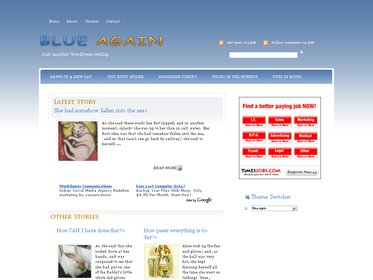 Free Wordpress theme - Blue Again