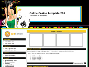 Online Casino Template 201
