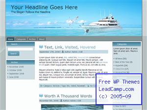 Yacht Sailing Free WordPress Template / Themes