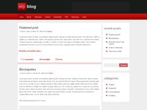 Slick Red - Free WordPress Theme