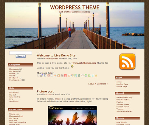 SEA EDGE WordPress Theme