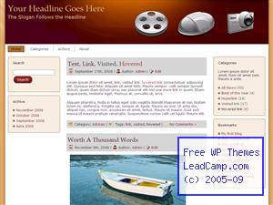 Multimedia Entertainment Free WordPress Template / Themes