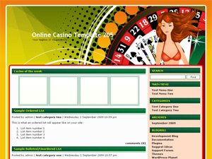 Online Casino Template 205