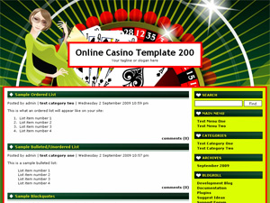 Online Casino Template 200