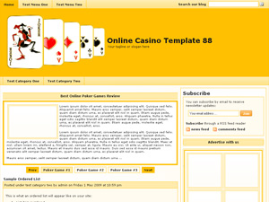 Online Casino Template 88