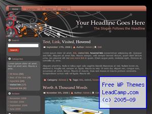 Music Speaker Streams Free WordPress Template / Themes