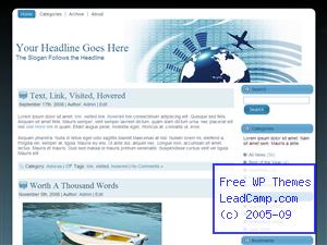 World Communication Travel Free WordPress Template / Themes