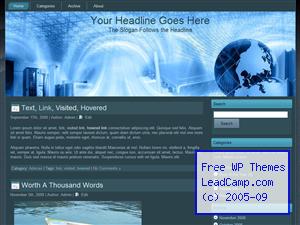 World Internet Communication Free WordPress Template / Themes
