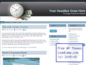 Money And Time Count Free WordPress Template / Themes
