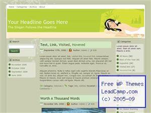 Massage Relaxation Free WordPress Template / Themes