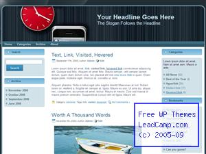 Time Passes On Iphone Free WordPress Template / Themes