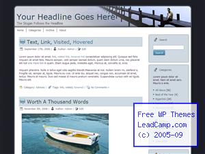 Man On The Docks Free WordPress Template / Themes