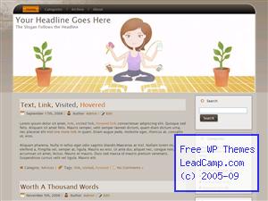 Multitasking Woman Free WordPress Template / Themes
