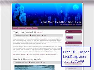 Party The Night Away Free WordPress Template / Themes