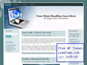 World Internet Email Free WordPress Template / Themes