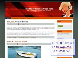 Lady Sales Telemarketer Free WordPress Template / Themes