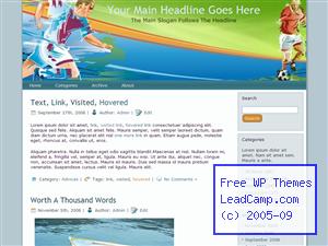 Soccer Cup Race Free WordPress Template / Themes
