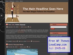 Upward Fitness Stretching Free WordPress Template / Themes