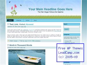 Spring Time Bloom Free WordPress Template / Themes