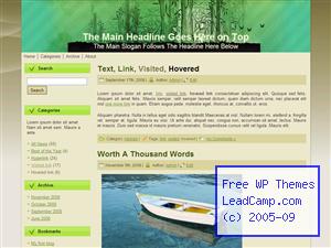 Green Bamboo Forest Free WordPress Templates / Themes