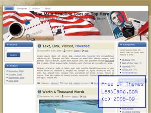 Obama Patriotism Free WordPress Templates / Themes