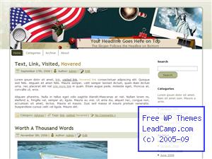 Love Government Politics Free WordPress Templates / Themes