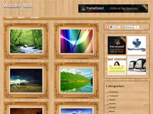 Wooden wall WordPress Theme
