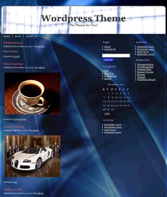 Technology WordPress Theme and the Shimmering Banner