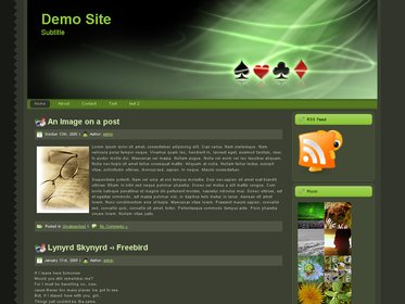 Free Wordpress theme - The Green Game v1.0
