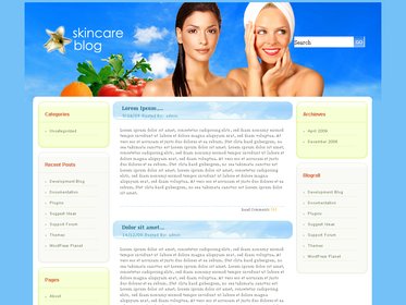 Free Wordpress theme - Premium SkinCare Blog